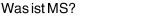 Was ist MS?